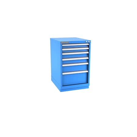 Champion Tool Storage Modular Drawer Cabinet, 6 Drawer, Blue, Steel, 22 in W x 28-1/2 in D x 36 in H N15000601ILCFTB-BB
